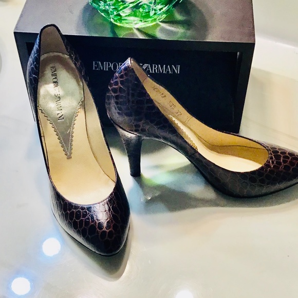 Emporio Armani/authentic heels XEDA13 excellent condition - Picture 2 of 13